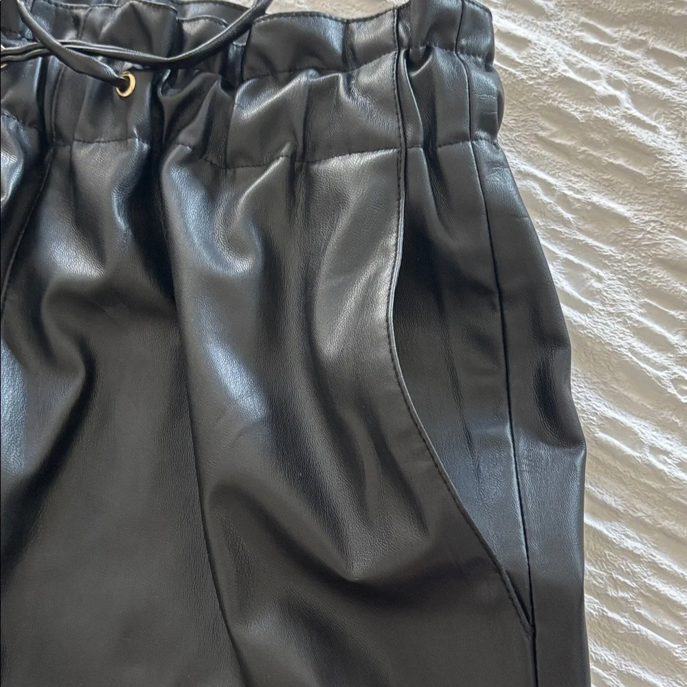 Zara Black Paperbag Waist Ankle Pants - Picture 6 of 9